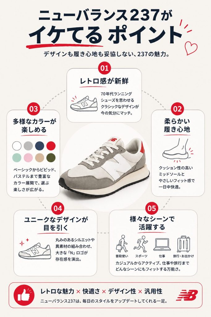 ここが良い！ニューバランス237がイケてるポイント