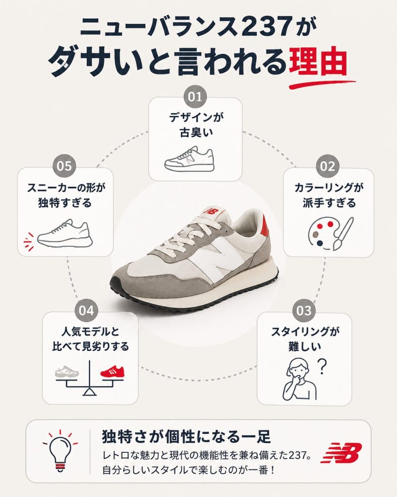 ニューバランス237がダサいと言われる理由